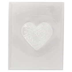 Lot de 3 moules pour savon forme coeur