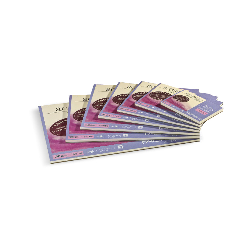 Bloc papier aquarelle Artistico Extra White collé 4 côtés - 4 formats