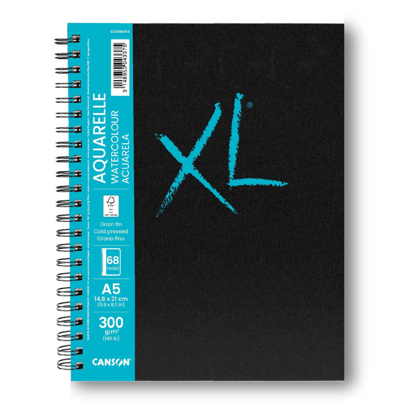 Carnet spiral XL Aquarelle 300 gr/m² - Format A5