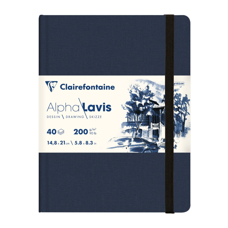 Carnet Alpha Lavis - A6 200g/m² 40 pages Paysage