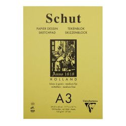 Bloc de papier dessin Petit Grain - A3 125g 100 feuilles