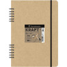 Carnet Spirales Kraft Brut - A4 20 feuilles