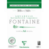 Bloc aquarelle Fontaine Grain Torchon 300g/m² - 12x18cm 300g 12 feuill