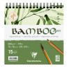 Carnet aquarelle Bamboo 250g/m² spiralé - 26x36cm 15F