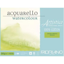 Bloc papier Artistico blanc traditionnel 12,5x18 cm - 25 feuilles - 30