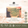 Bloc 100% coton 20x20 cm Italia-300gr-20 feuilles-Grain fin pressé à f