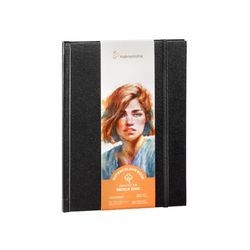 Carnet Deckle Edge A6 - 250gr/m² - 100% coton - Portrait - Hahnemühle