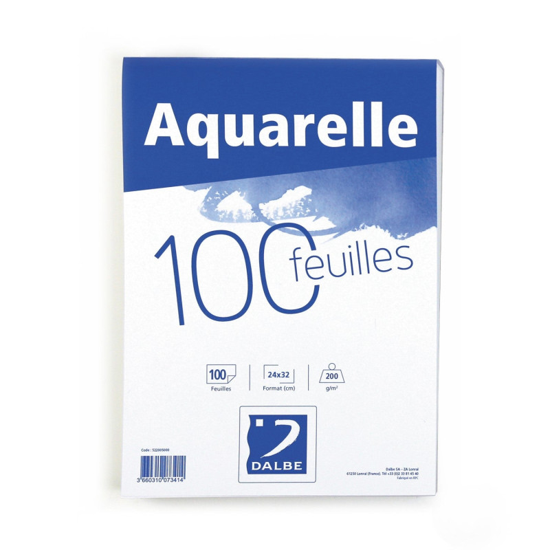 Bloc Eco Aquarelle 200g/m² - 30x40cm 65 Feuilles