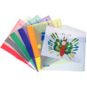 Paquet de 6 enveloppes en polypropylène pour format A5, coloris assort