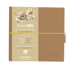 Carnet cousu Paint'On - Papier noir 19x19