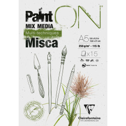 Paint-On bloc encollé - 15 feuilles MISCA 250gr - Format A5