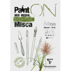 Paint-On bloc encollé - 15 feuilles MISCA 250gr - Format A2