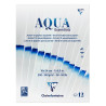 Aqua Essentials bloc collé 12 papiers aquarelle assortis 18x24cm 12F 2