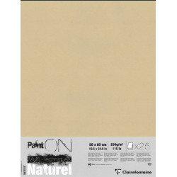 Feuille Paint-On 50 x 65 cm - 250gr/m² - Naturel