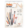 Bloc spiralé PaintON blanc A3+ - 20 feuilles - 250g/m² - Clairefontain