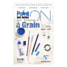 Bloc spiralé PaintON A Grain A5+ - 12 feuilles - 250g/m² - Clairefonta