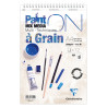 Bloc spiralé PaintON A Grain A4+ - 12 feuilles - 250g/m² - Clairefonta