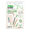 Bloc spiralé PaintON recyclé A5+ - 12 feuilles - 250g/m² - Clairefonta