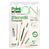 Bloc spiralé PaintON recyclé A4+ - 12 feuilles - 250g/m²
