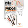 Bloc PaintON 12 feuilles Mix 4 Blancs x3F A3 250g - Clairefontaine