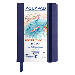 Carnet rembordé rigide Aquapad Aquarelle A6 24F 300g