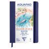 Carnet rembordé rigide Aquapad Aquarelle 14x21 24F 300g