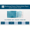 Bloc de papier aquarelle Classic Baohong 18x26 300g 20 feuilles grain