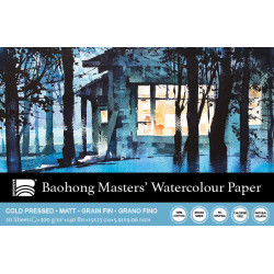 Bloc de papier aquarelle Baohong qualité professionnelle - Masters'Cho