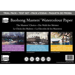 Papier aquarelle BAOHONG MASTER 9 Feuilles 28X38cm (Pack d'essai)