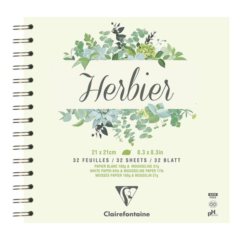 Cahier spécial herbier 32 feuilles 180g/m² - Format A4