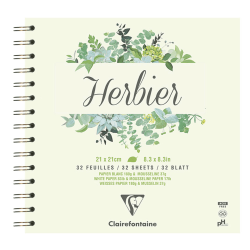 Cahier spécial herbier 32 feuilles 180g/m² - Format 24x32 cm