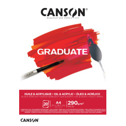 Bloc Huile et Acrylique Graduate - 20 Feuilles - A5 - 290g