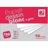 Pochette DB à grain dessin blanc - x32 224g 12F