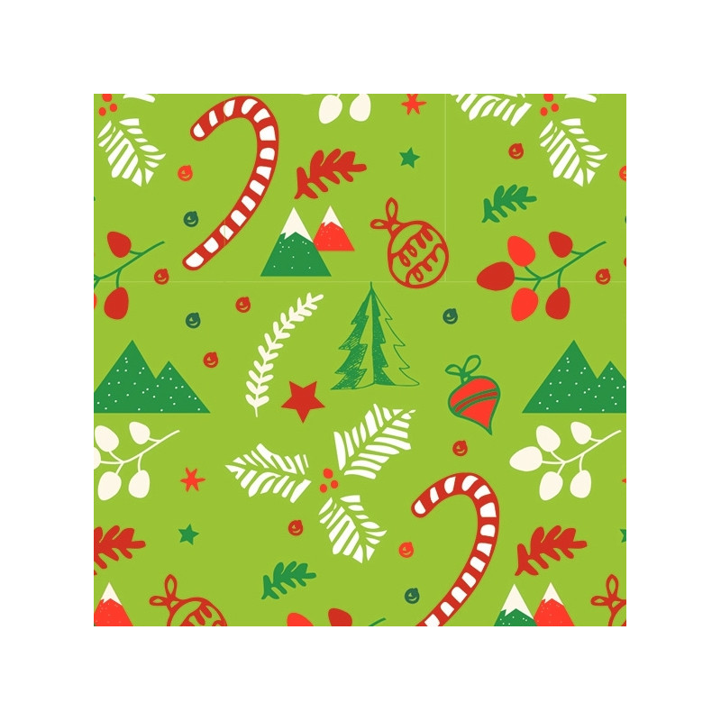 Pochette de 60 feuilles Origami Noël format 20 x 20 cm