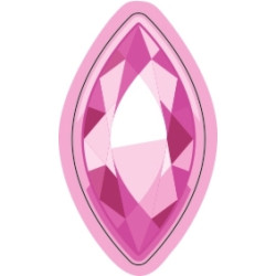 Pochette de 2200 gommettes formes pierres précieuses adhésives reposit