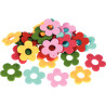Sachet de 120 perles en feutrine de 4 formes assorties
