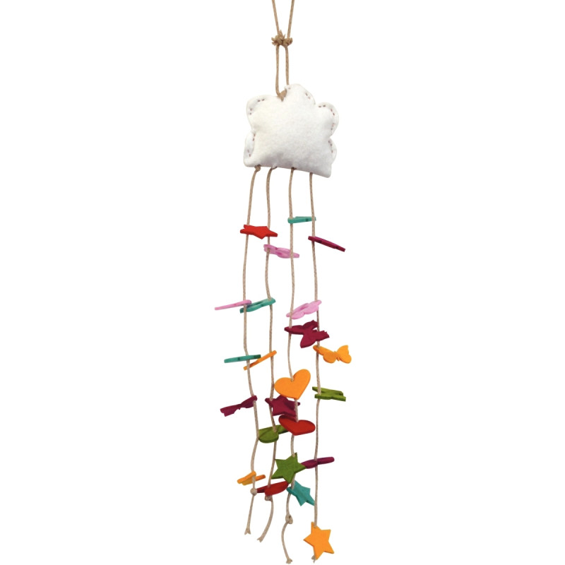 Sachet de 120 perles en feutrine de 4 formes assorties