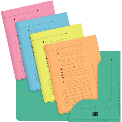 Paquet de 10 chemises HV pour dossiers suspendus, coloris pastel assor