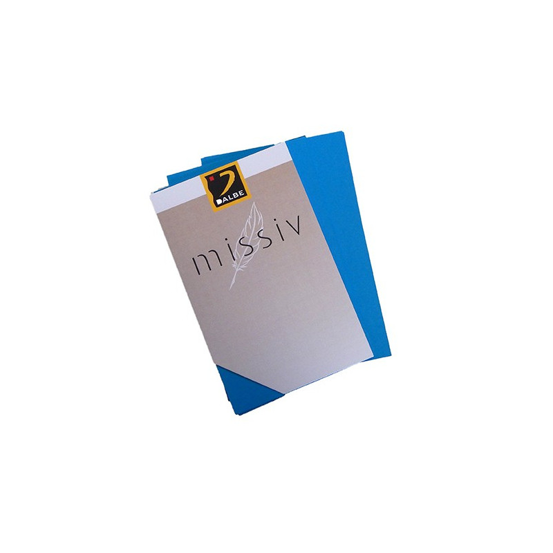 Carte simple Missiv 82x128mm - g/m² - Argent irisé