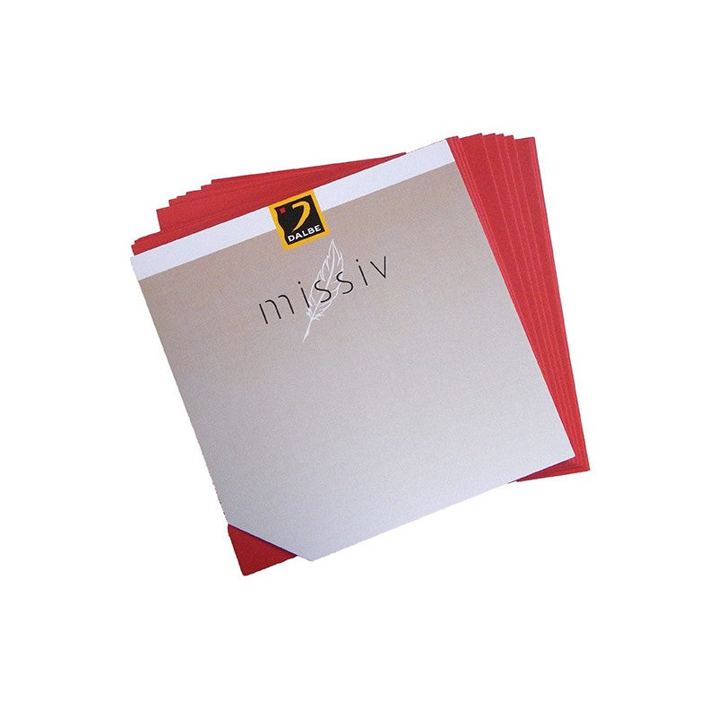 Carte double Missiv 160x160mm - ID6051 250g/m² - Blanc irisé