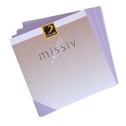 Carte double Missiv 135x135mm - ID4958 240g/m² - Citron