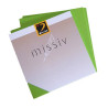 Carte double Missiv 115x115mm - ID4957 240g/m² - Azur