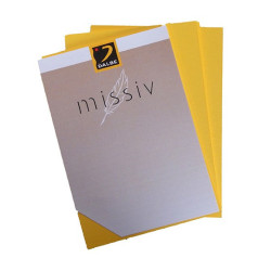 Carte simple Missiv 110x155mm - g/m² - Or irisé