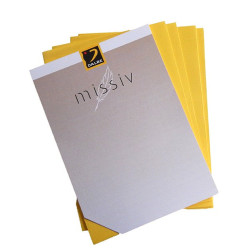 Enveloppe Missiv 135x190mm - g/m² Vert pastel