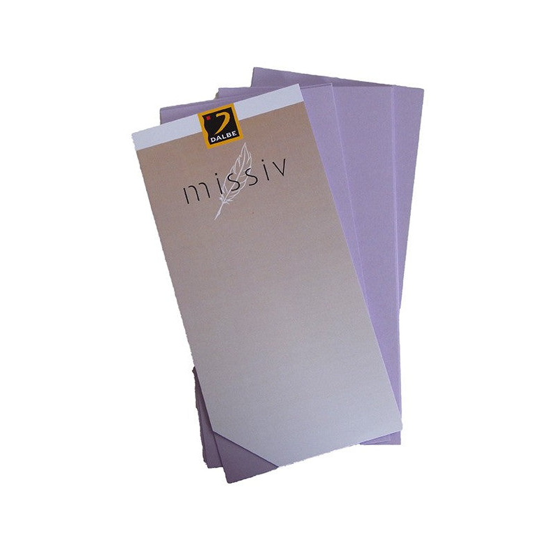Carte simple Missiv - 106x213mm - g/m² - Rose