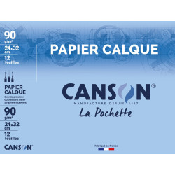 Pochette Canson calque A4+ 90g 12 feuilles