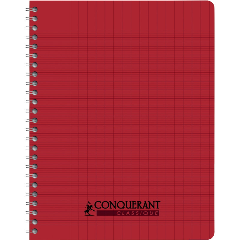 Reliure intégrale 100 pages CONQUERANT, 17x22 cm, seyès, couverture po