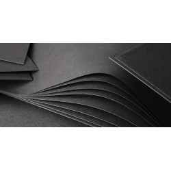 Carton Noir Ame Noire - Feuille 50x70 cm-400g/m²