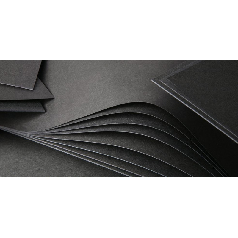 Carton Noir Ame Noire - Feuille Touch 51x72 cm-260g/m²