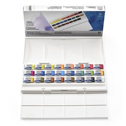 Boîte aquarelle fine 24 godets Studio Cotman
